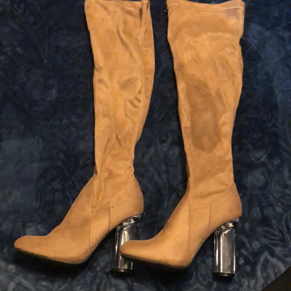 SIZE 9 CLEARLY INTO YOU THIGH HIGH BOOTS FROM WINDSOR